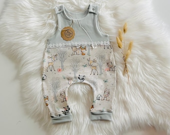 Romper baby girl forest animals