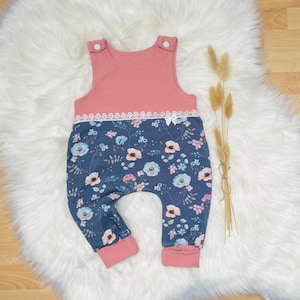 Romper baby girl poppies