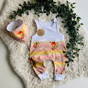 Romper Baby Girl Spring Snail & Flower