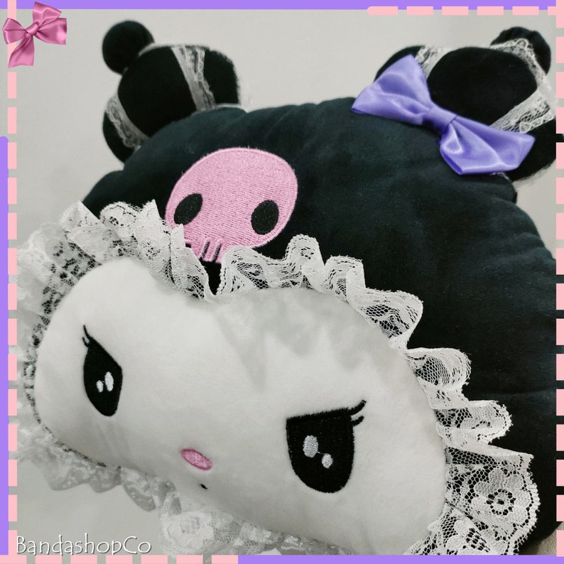 Princess Lace Kuromi Headrest Pillow Seat Throw Pillow Safety Etsy