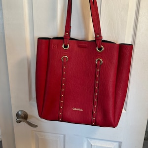 Calvin Klein Red Cora Tote