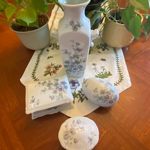1960s Bernadaud Limoges Gabriel Vanity/Trinket Set