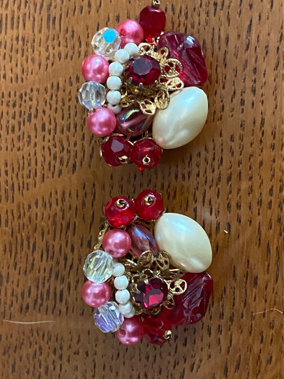 Vintage Unsigned Miriam Haskell Rhinestone and Be… - image 2