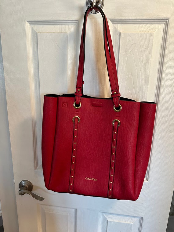 Calvin Klein Red Cora Tote