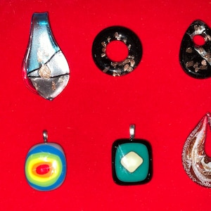 Fire Polish and Art Glass Pendants