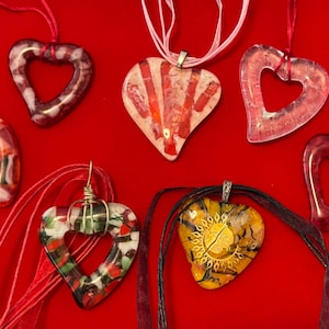Artist Handmade Heart Pendants 5