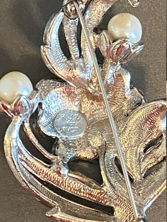 Vintage Kenneth J Lane (KJL) AVON  Marcasite Flor… - image 4