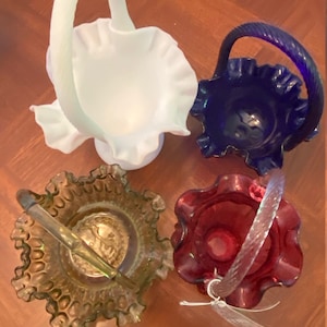 Fenton Glass Easter Baskets 3