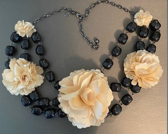 Joan Rivers Camellia Statement Necklace