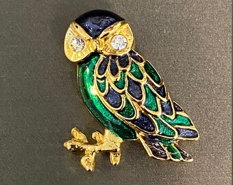 Enamel Owl Pin