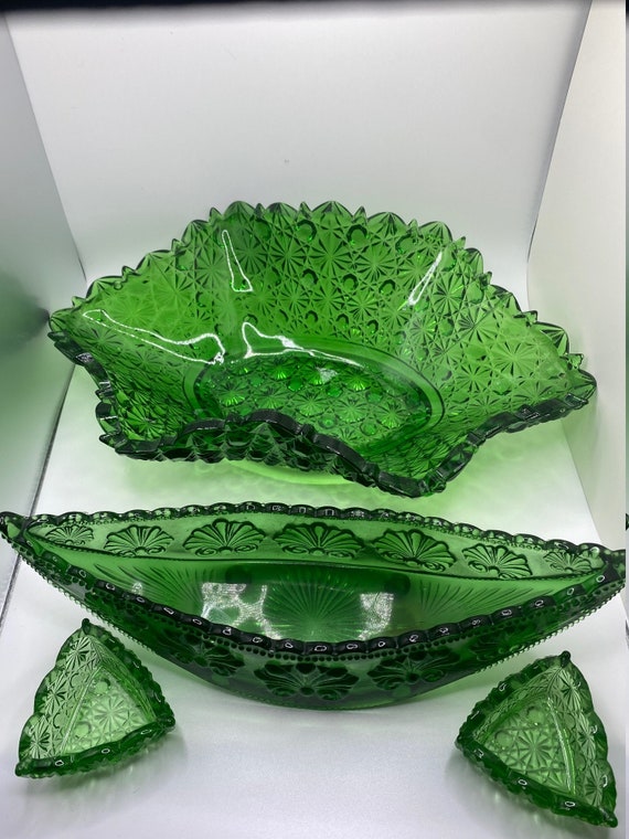 EAPG Emerald Green Victorian Glass | Etsy