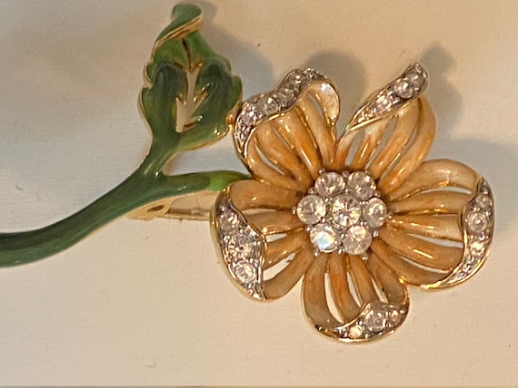 Vintage Nolan Miller Flower Brooch/Pin - image 2