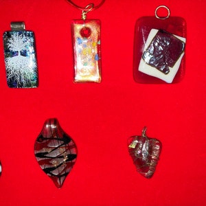 Assorted Glass Pendants