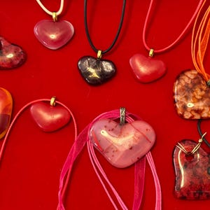 Artist Handmade Heart Pendants