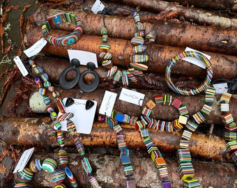 Carlo Sobral Brazil Pop Art/New Neanderthal Jewelry Restocked/earrings added  (goes with Pop Art pieces in other listings)