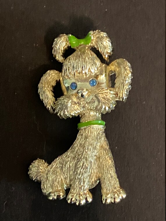 Three 1960s Vintage Poodle Brooches,- unsigned,si… - image 6