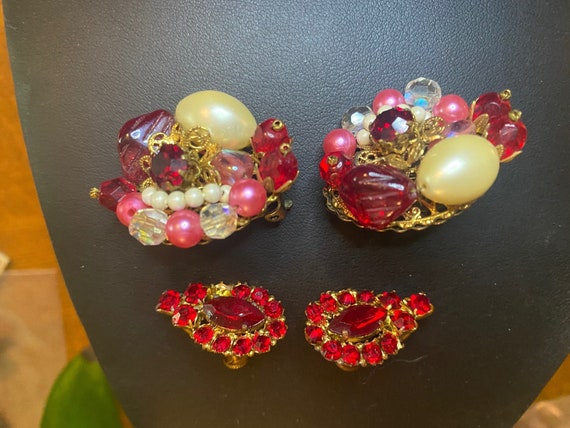 Vintage Unsigned Miriam Haskell Rhinestone and Be… - image 1