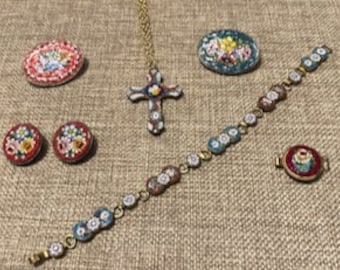 Bijoux en micromosaïque italienne antique et vintage