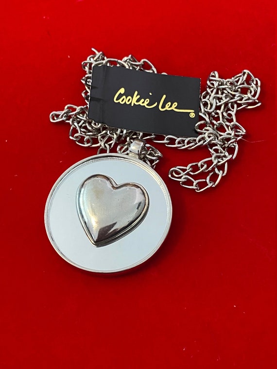 Silver Cookie Lee Heart Necklace