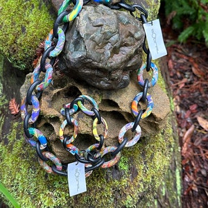 Carlos Sobral Brazil Pollock Chain Necklaces and Bracelets ( matches with Pollock Earrings listing)
