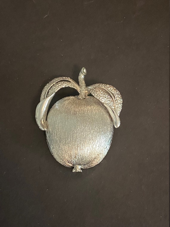 1980s Sara Coventry Silver Apple - Special Teacher