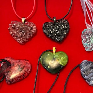 Artist Handmade Heart Pendants 3