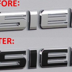Premium Cast Vinyl Decal Letter Inlays for 2008-2018 SIERRA Doors and Tailgate