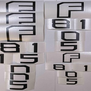 Premium Cast Vinyl Decal Letters for 2016-2020 F-150 Fender and Tailgate Emblems image 2