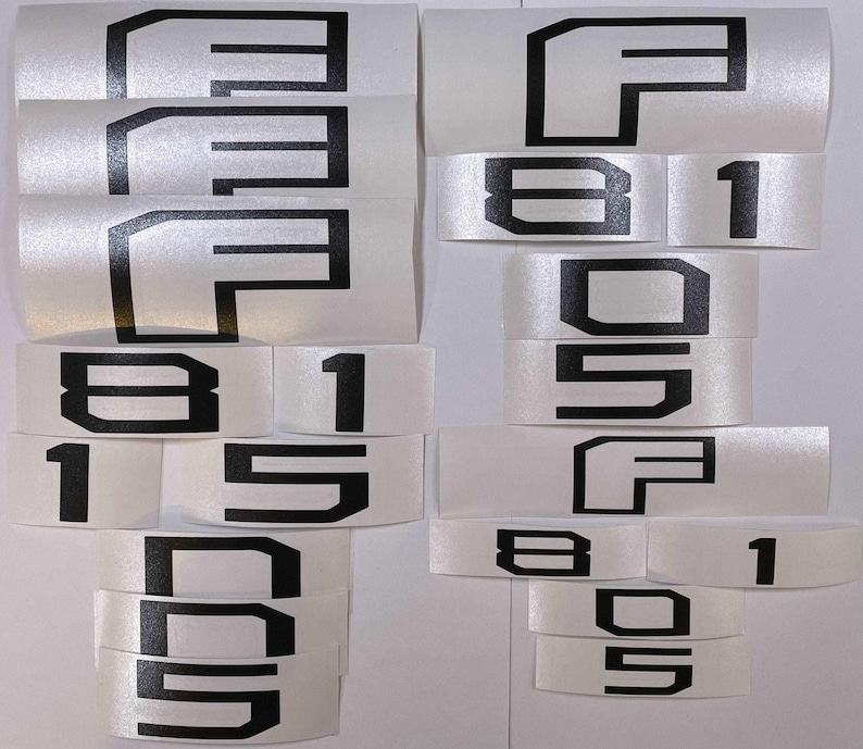 Premium Cast Vinyl Decal Letters for 2016-2020 F-150 Fender and Tailgate Emblems image 2