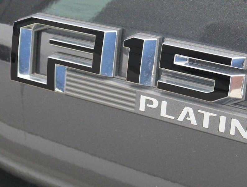 Premium Cast Vinyl Decal Letters for 2016-2020 F-150 Fender and Tailgate Emblems image 1