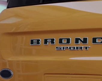 Premium Cast Vinyl Decal Letter Inlays for 2020-2026 Bronco Sport Tailgate