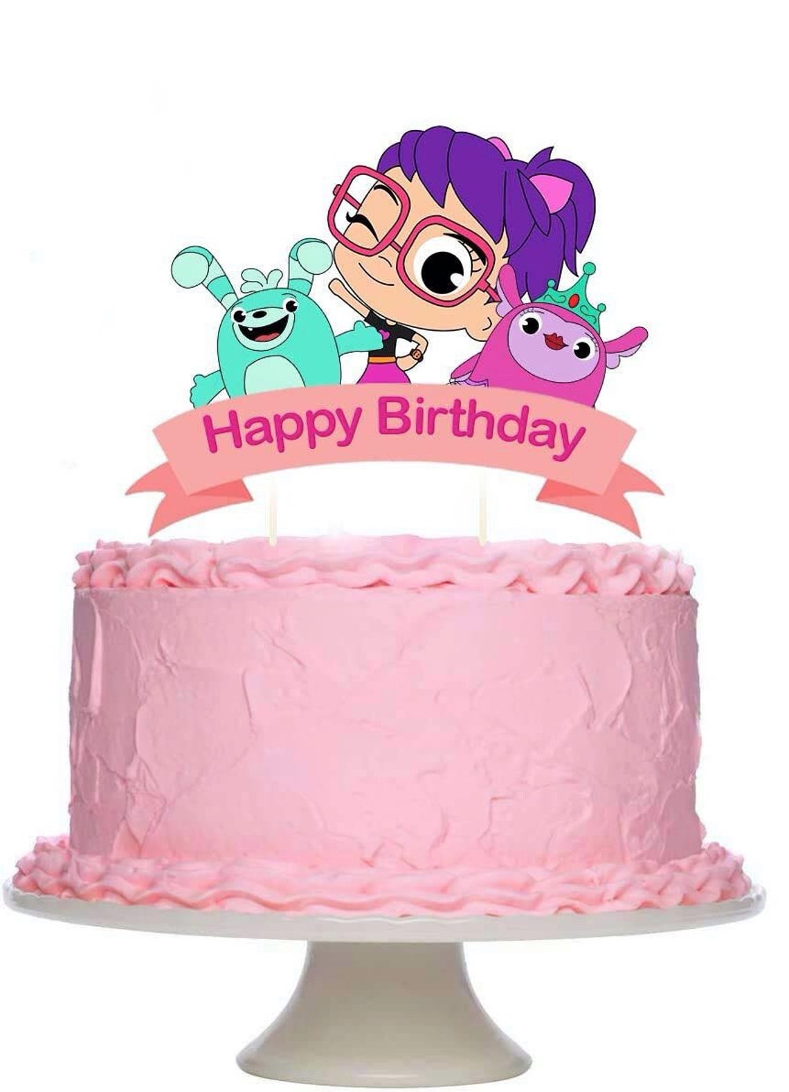 Cartoon Abby Cake Topper abby Cake Topper Abby Birthday Etsy