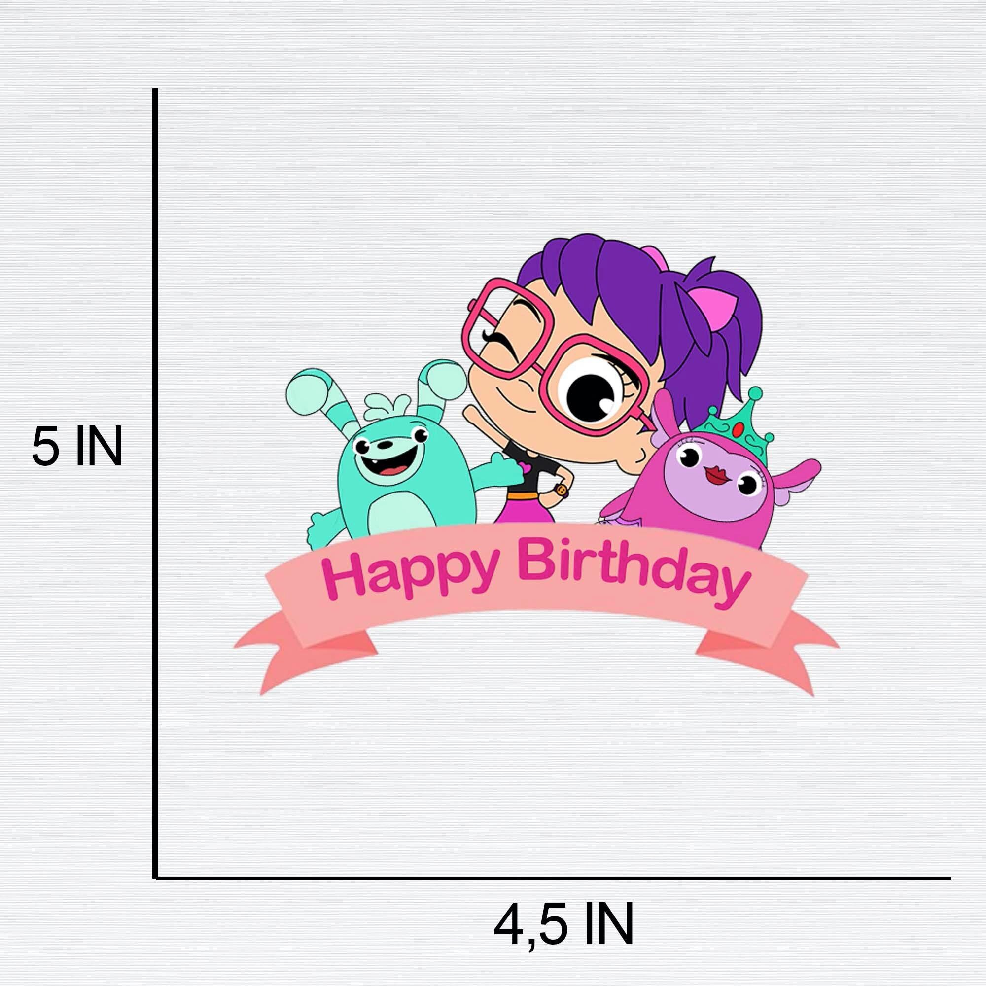 Cartoon Abby Cake Topper abby Cake Topper Abby Birthday Etsy