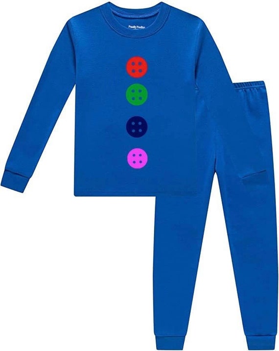 Petethecat Pajamas Blue Pjs Unisex Pajamas Blue Night Set Etsy