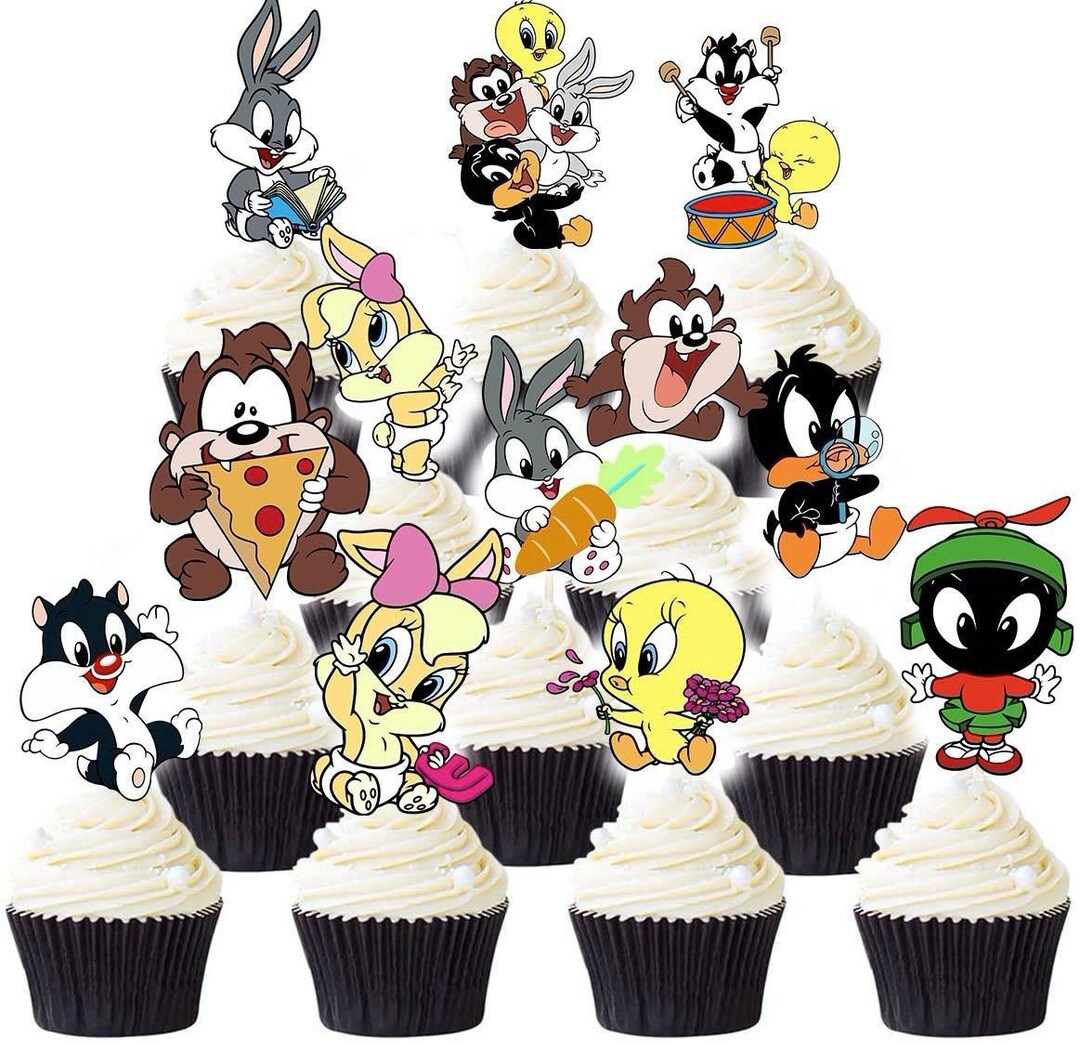 12 PCS Babylooneytunes Cupcake Picks Babylooneytunes Cupcake