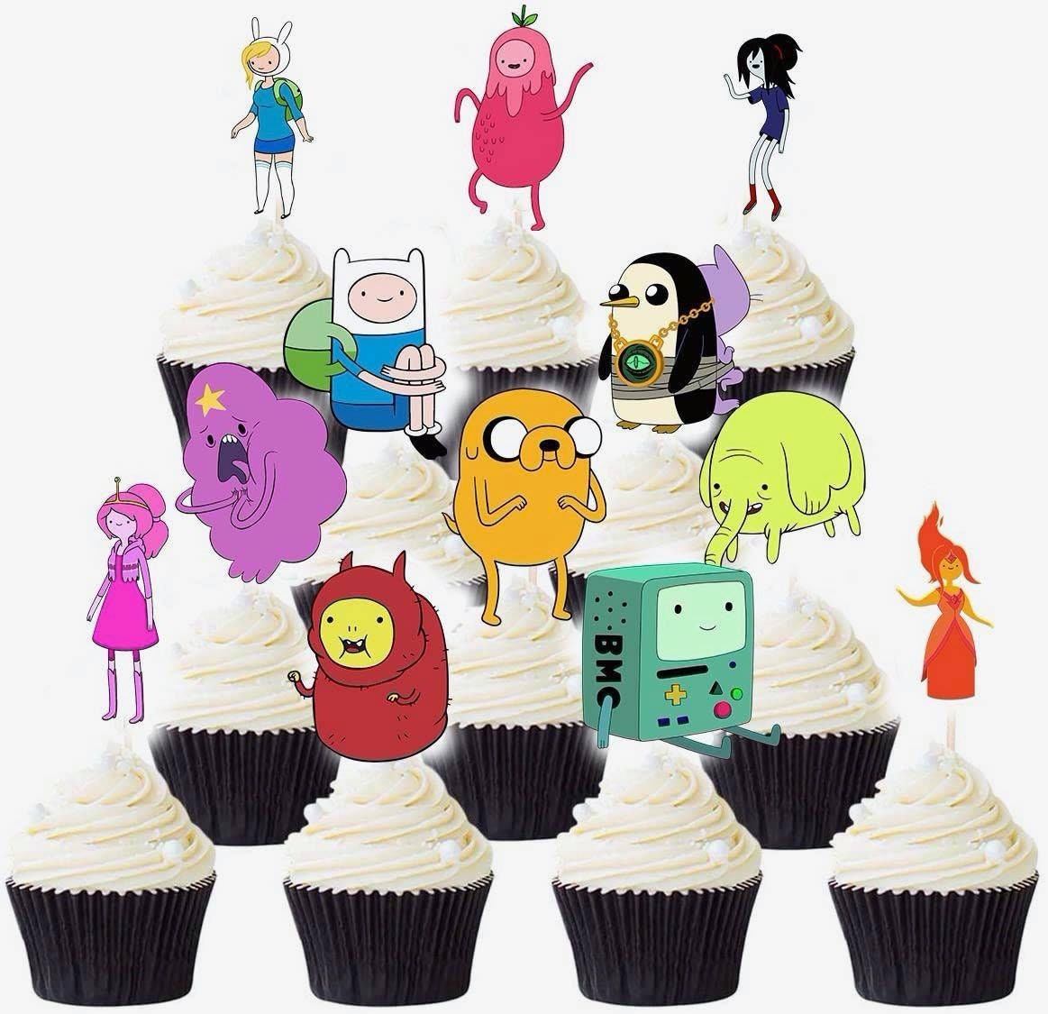 12 PCS Adventure-time Cupcake Picks Adventure-time Cupcake - Etsy