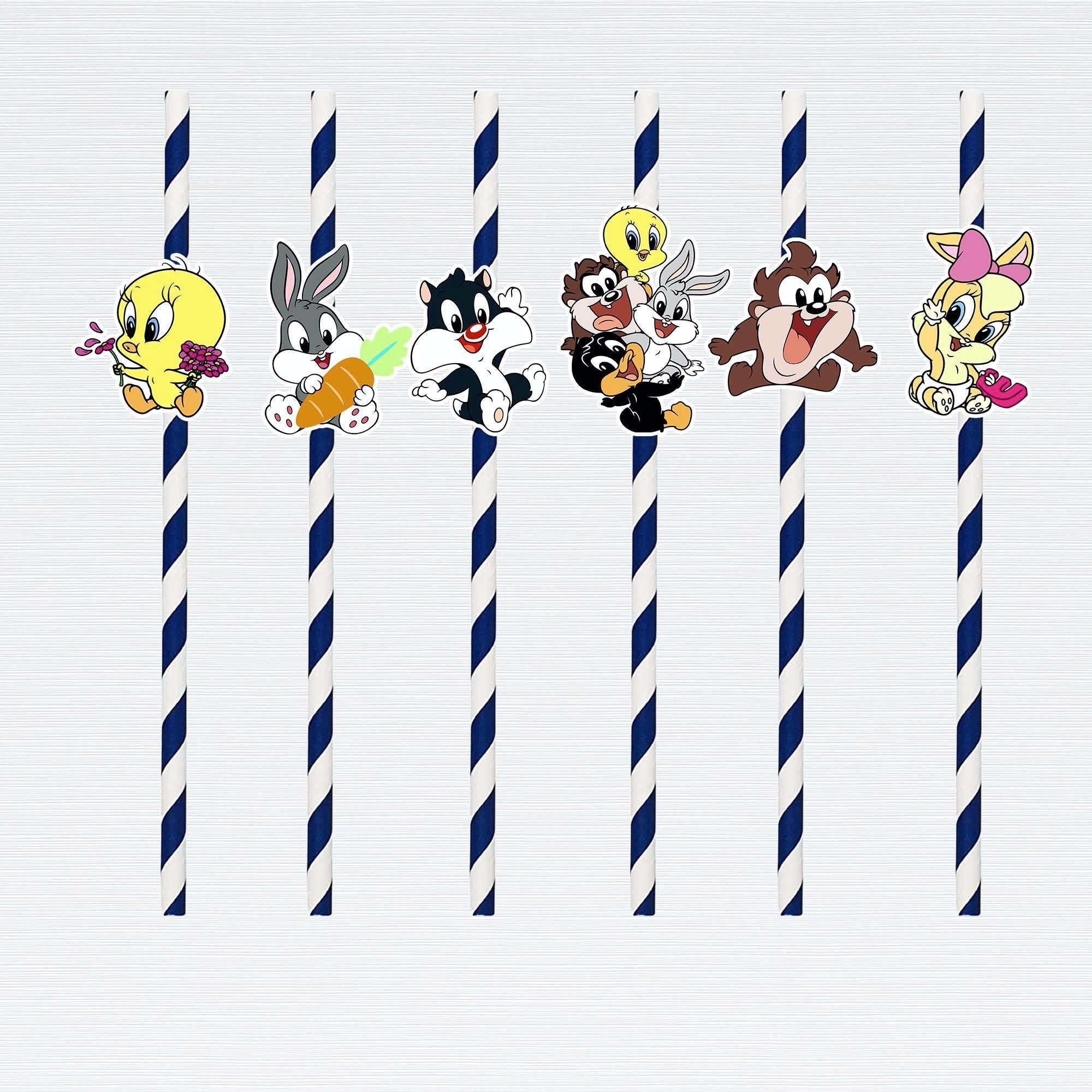 10 Pcs Cartoon Baby Looney Straws Cartoon Baby Looney - Etsy 10 Pcs Cartoon Baby Looney Straws Cartoon Baby Looney - Etsy