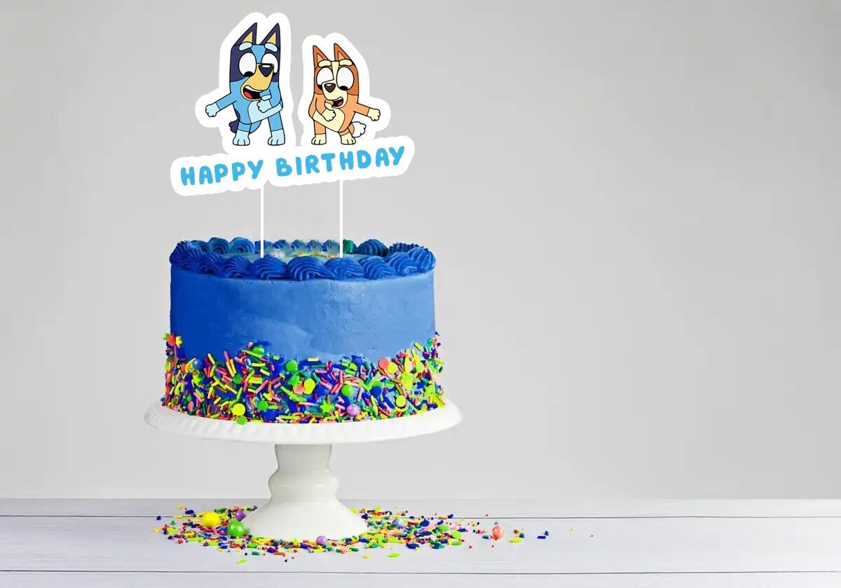blue dog cake