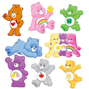 8 Pcs Cute Bears Balloon Stickers for Birthday Decorations for - Etsy