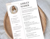 Neutral Resume Template, Professional Resume Template, Sales Resume, Customer Service Resume, Resume CV, Customizable Canva Template Resume