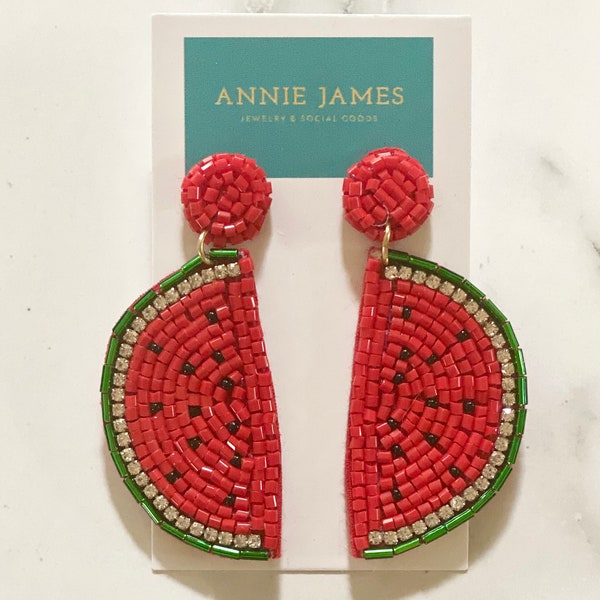 Watermelon Earrings Etsy