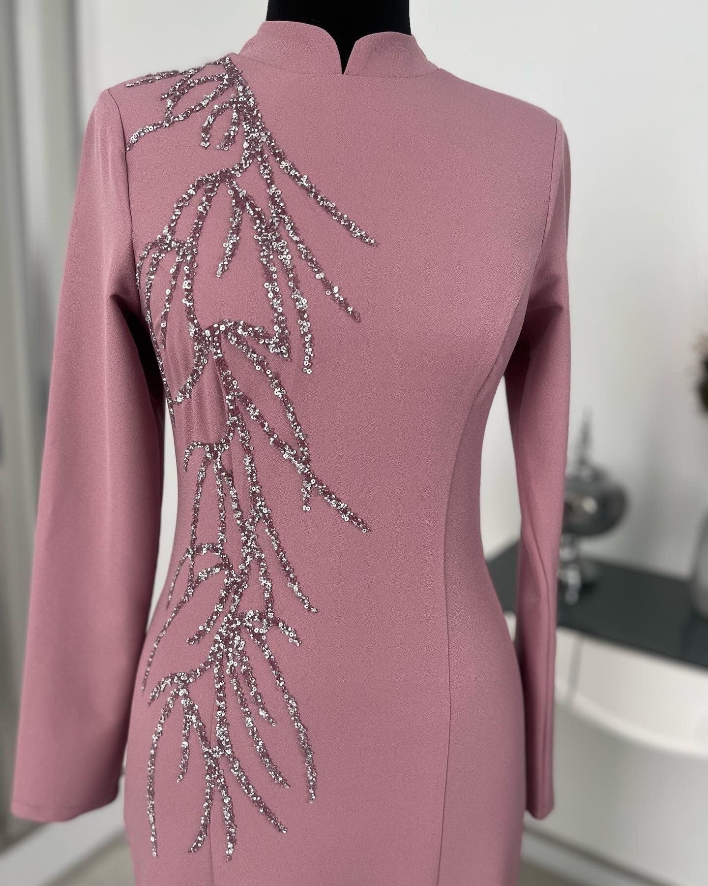 Satin Wedding Dress / Nikah / Islamic Clothing / Hijab Evening Dress