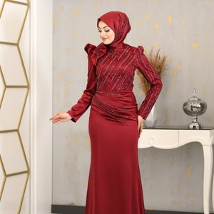 Muslim Wedding Dress / Women Dress / Evening Maxi Dress / - Etsy