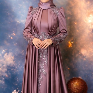 Dress dinner muslimah plus size online