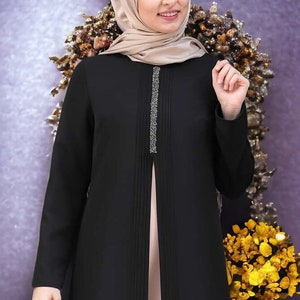 Islamic New Clothing / Suit For Muslim / Hijab / Gift For Women / Summer Dress / Women Dress / Modest / Maxi / Casual Dress / Suit For Women Black