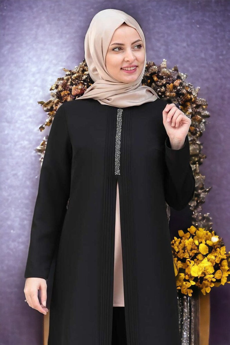 Islamic New Clothing / Suit For Muslim / Hijab / Gift For Women / Summer Dress / Women Dress / Modest / Maxi / Casual Dress / Suit For Women Black