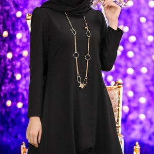Islamisches Neues Tuch / Anzug Für Frauen / Hijab / Geschenk Für Frauen / Sommerkleid / Anzug Für Abaya / Bescheiden / Neue Kleider / Maxi Kleid / Täglicher Anzug Black