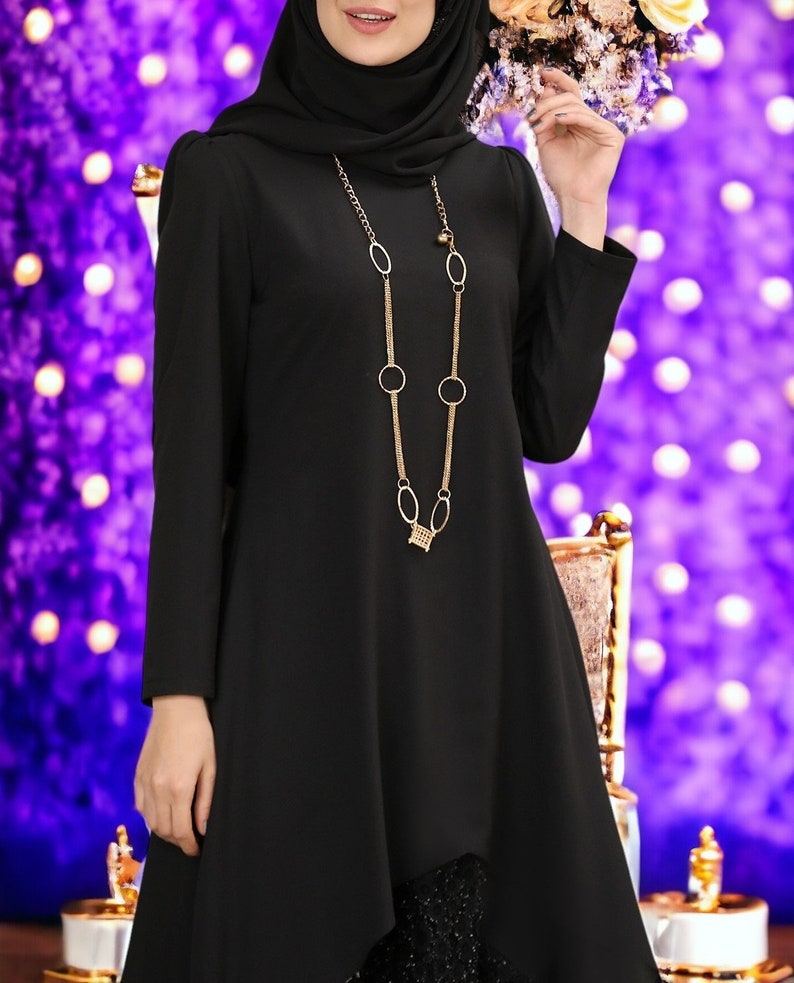 Islamisches Neues Tuch / Anzug Für Frauen / Hijab / Geschenk Für Frauen / Sommerkleid / Anzug Für Abaya / Bescheiden / Neue Kleider / Maxi Kleid / Täglicher Anzug Black