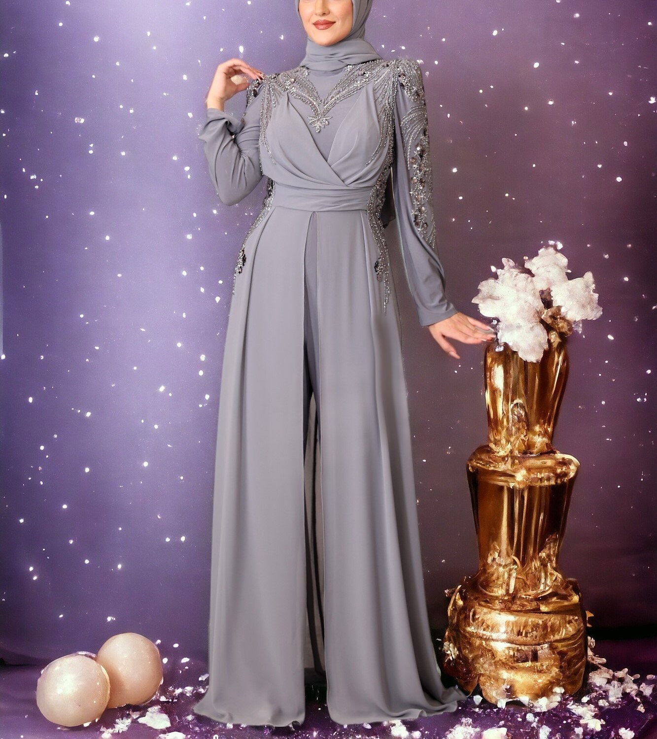 Robe fiancaille hijab hotsell