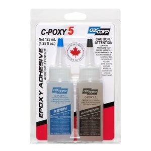 CECCORP Epoxy Glue C-POXY 5 (4.25 Oz Combined) – 2 Part, Epoxy Adhesive